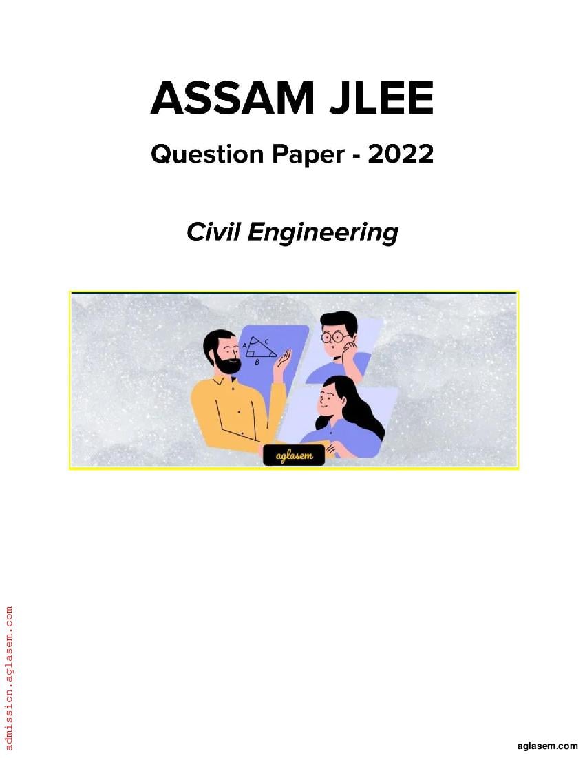 Assam JLEE 2022 Question Paper Civil Engineering - Page 1
