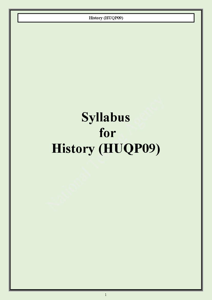 CUET PG 2024 Syllabus History - Page 1