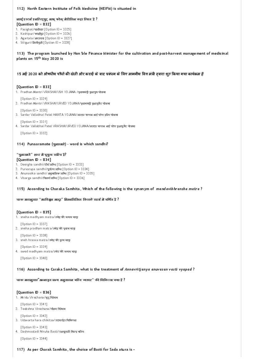 AIAPGET 2021 Question Paper PDF with Final Answer Key (4 Subjects)