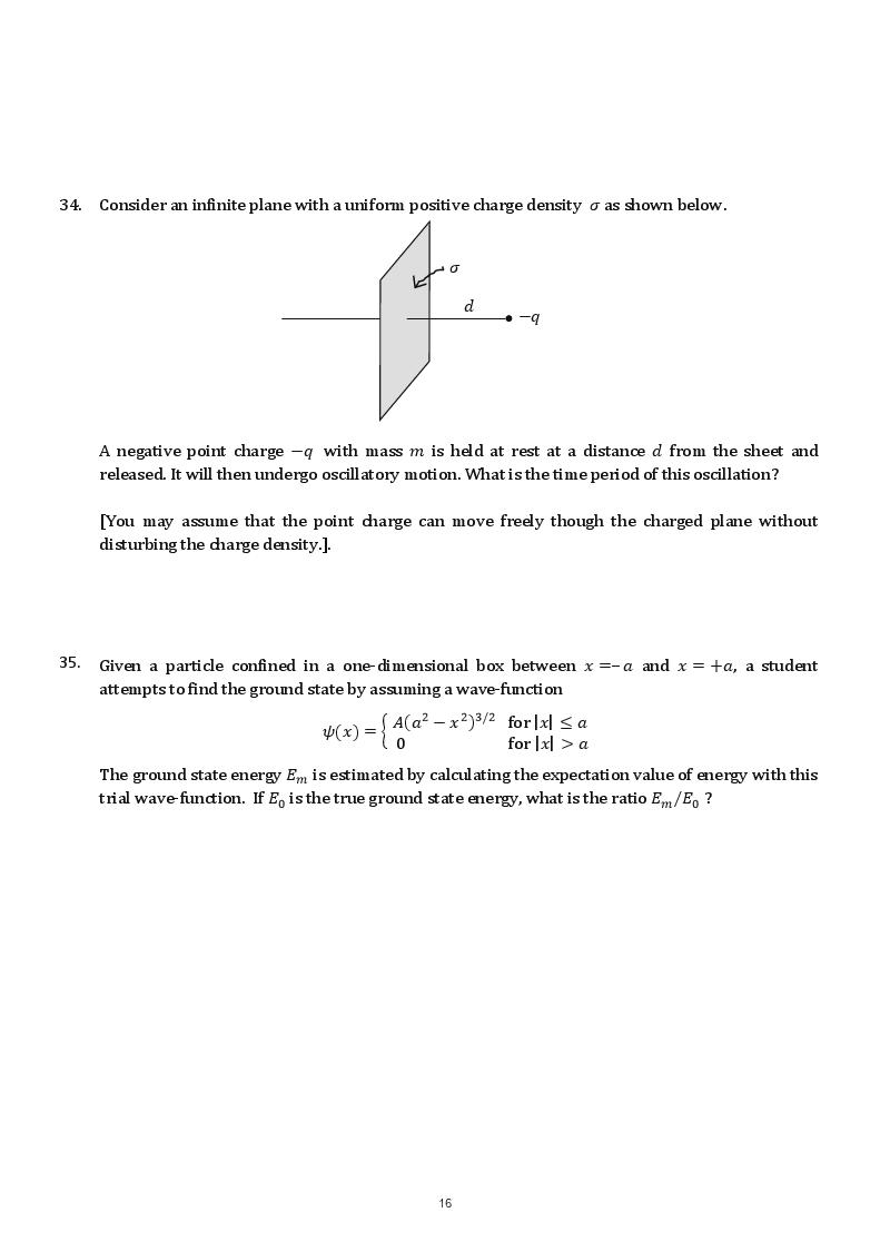 TIFR GS 2018 Question Paper PDF (8 Papers, Sets X and Y)