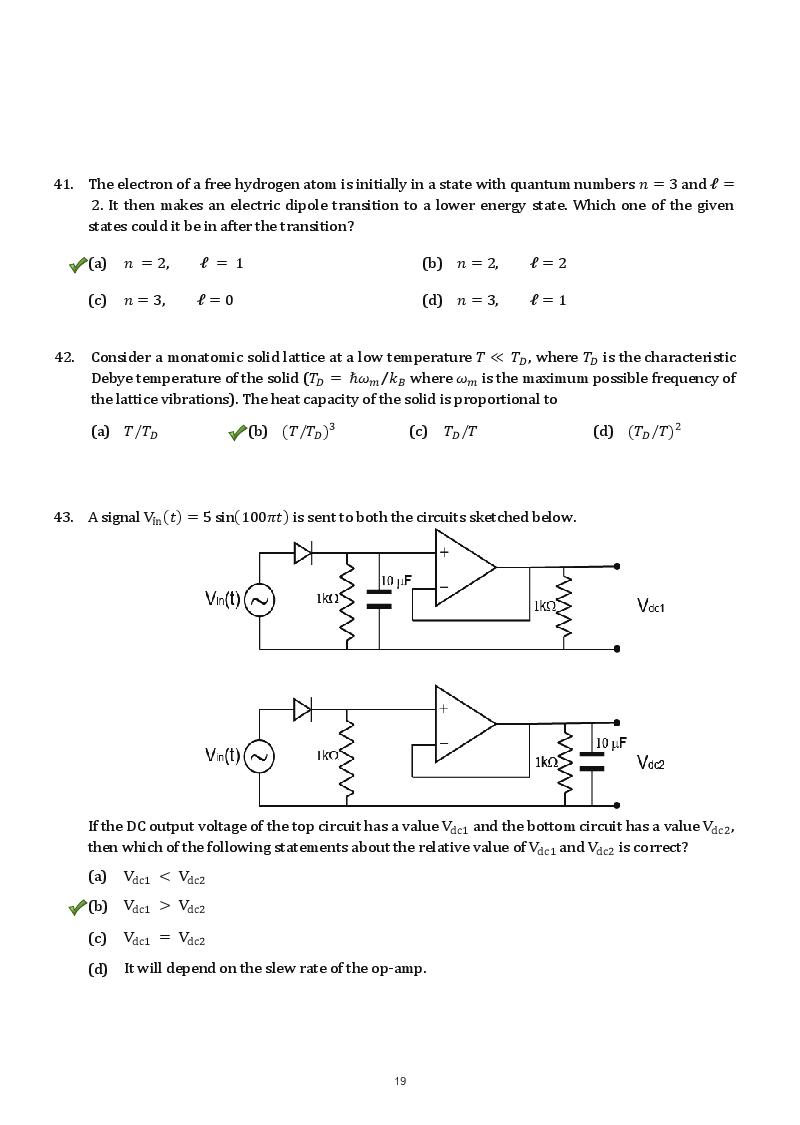 TIFR GS 2018 Question Paper PDF (8 Papers, Sets X and Y)