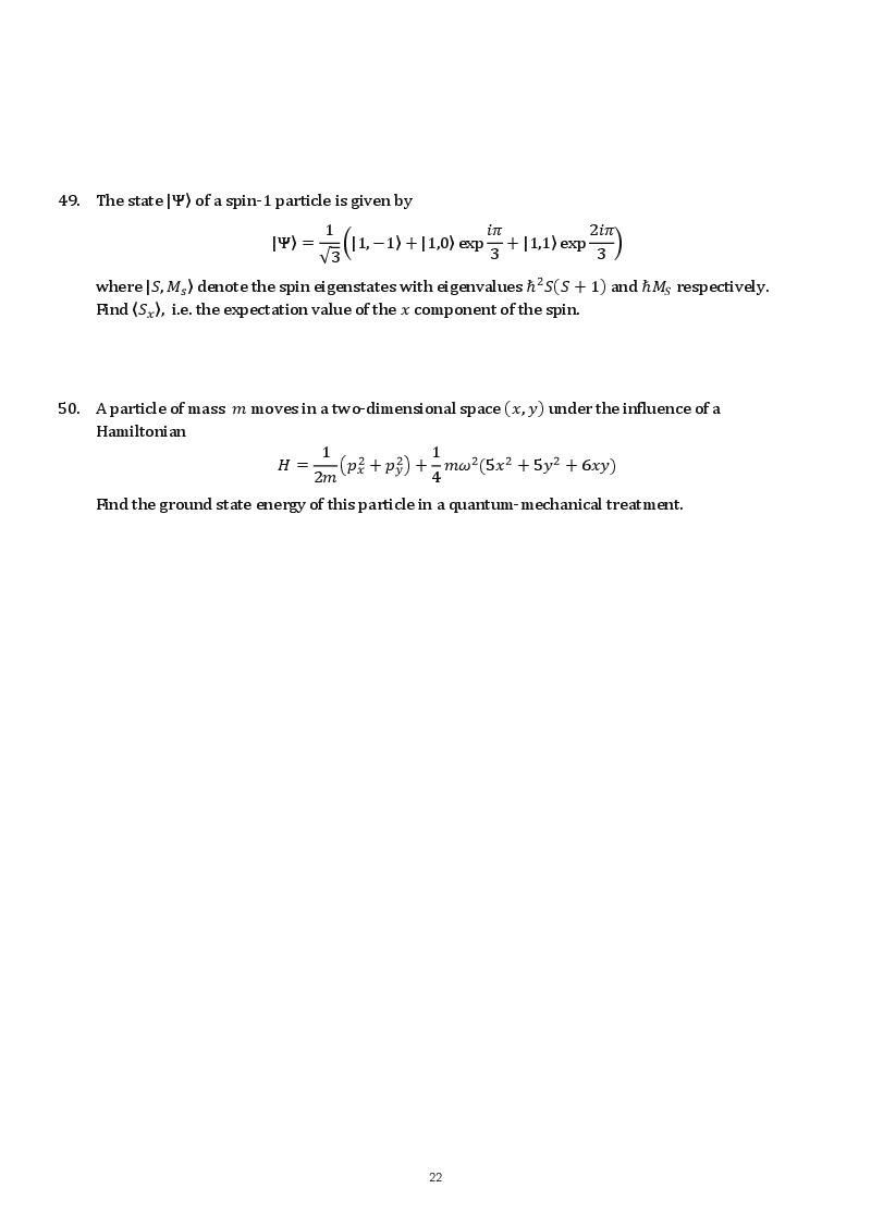 TIFR GS 2018 Question Paper PDF (8 Papers, Sets X and Y)