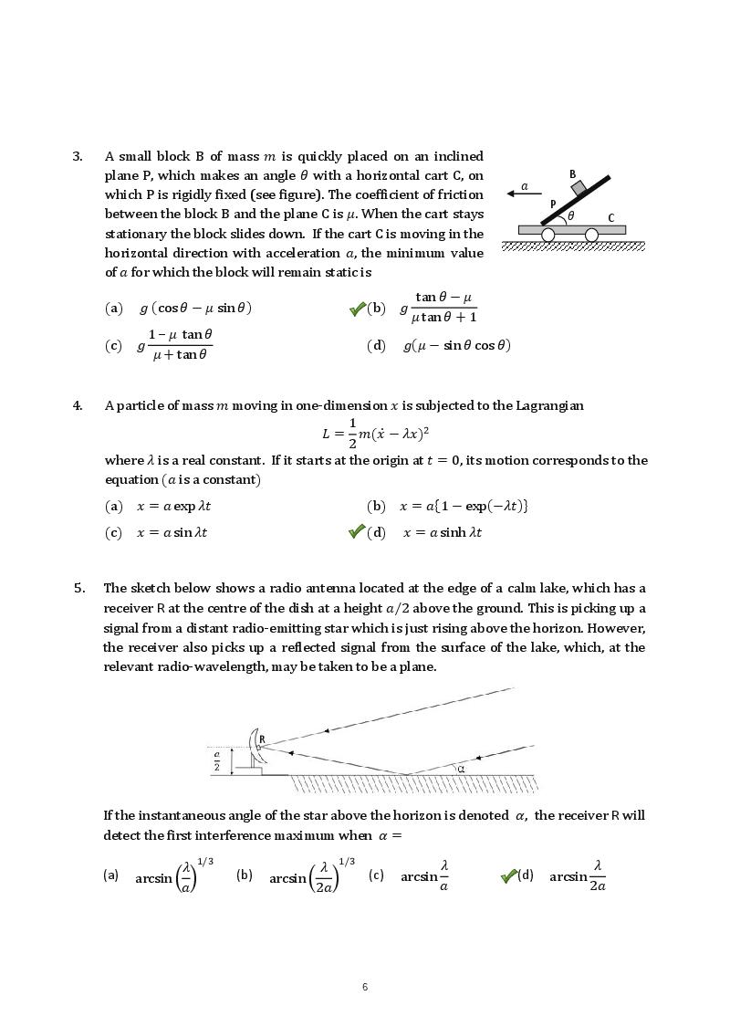 TIFR GS 2018 Question Paper PDF (8 Papers, Sets X and Y)