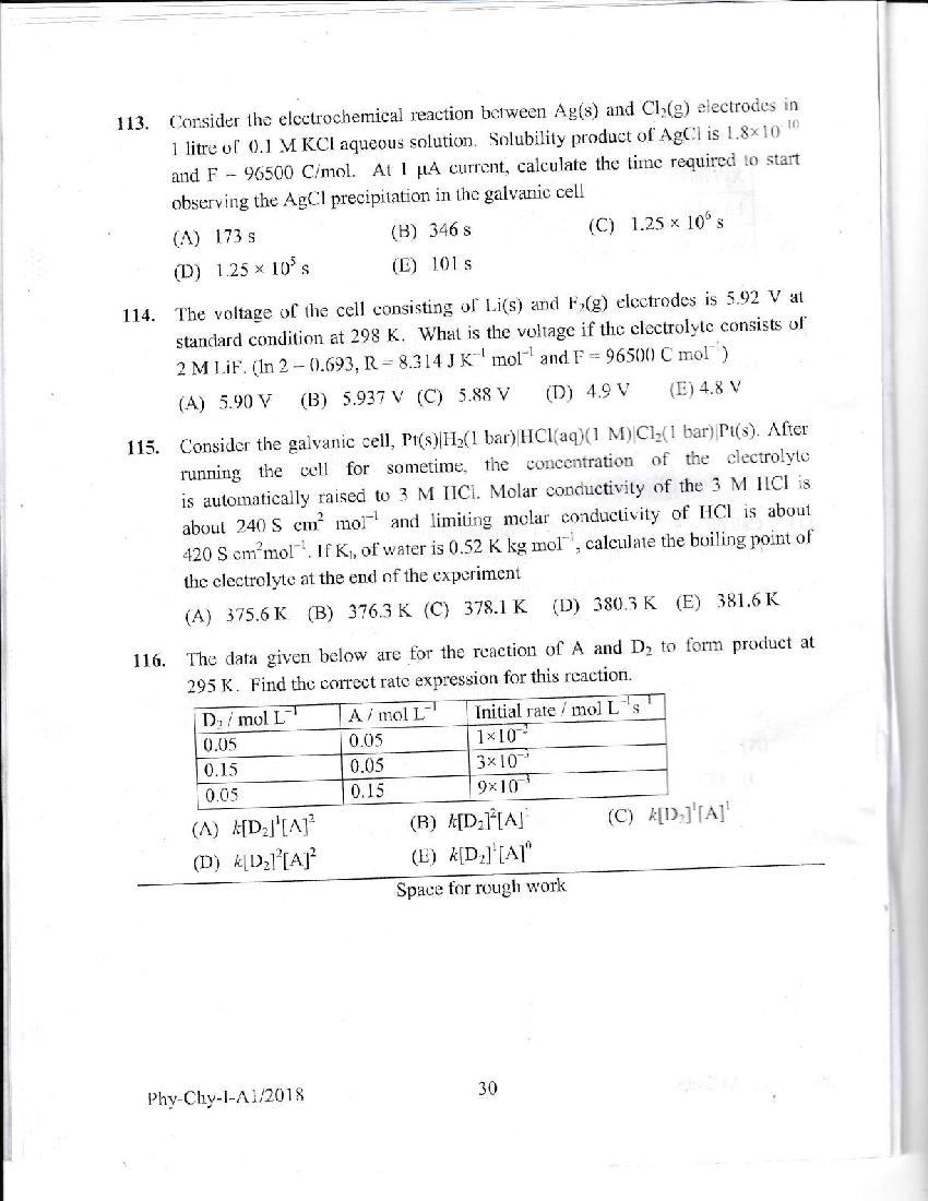 KEAM 2018 Question Paper PDF with Answer Keys (Paper 1 and 2)