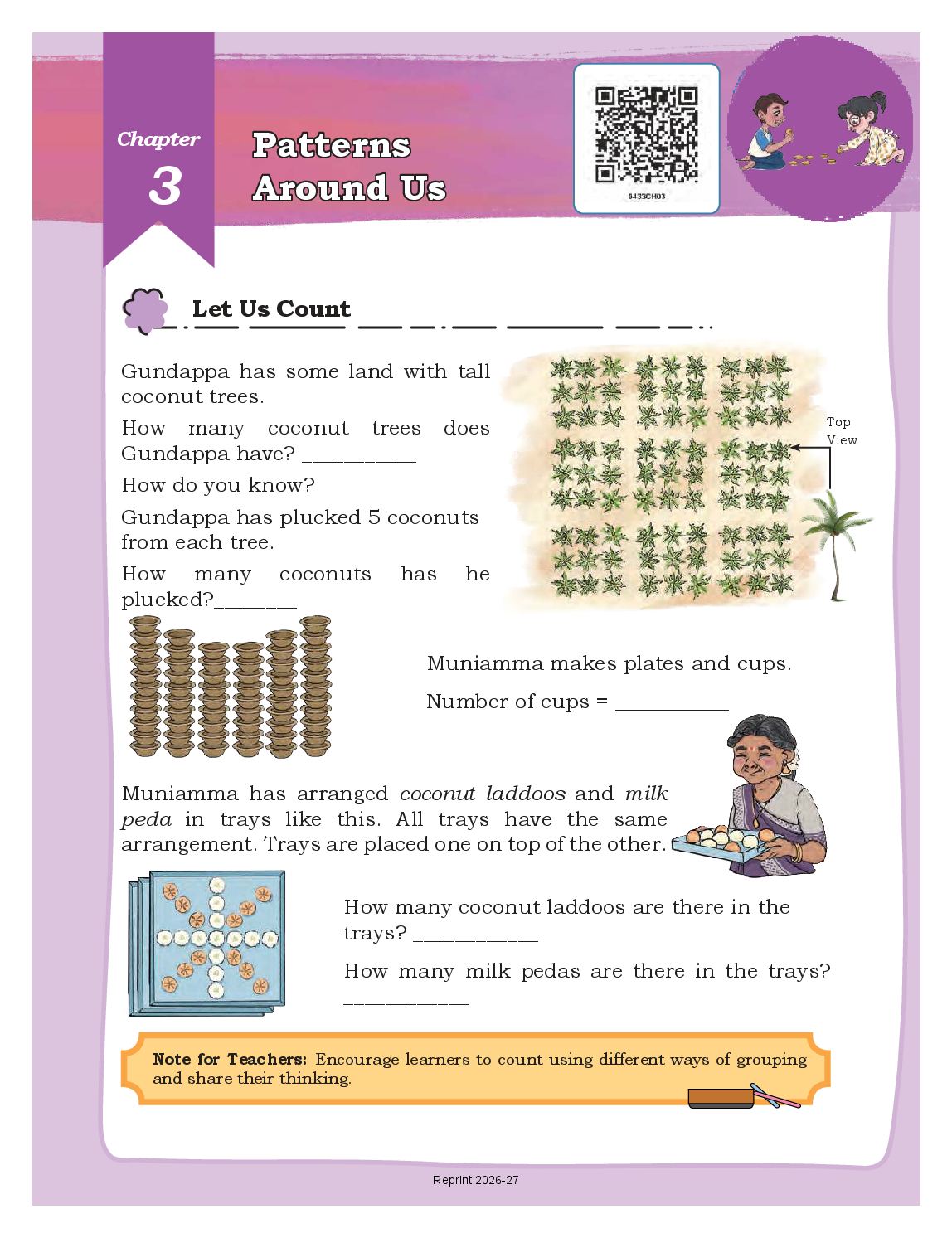 NCERT Book Class 4 Mathematics (Math Mela) Chapter 3 Pattern Around Us - Page 1 of 5