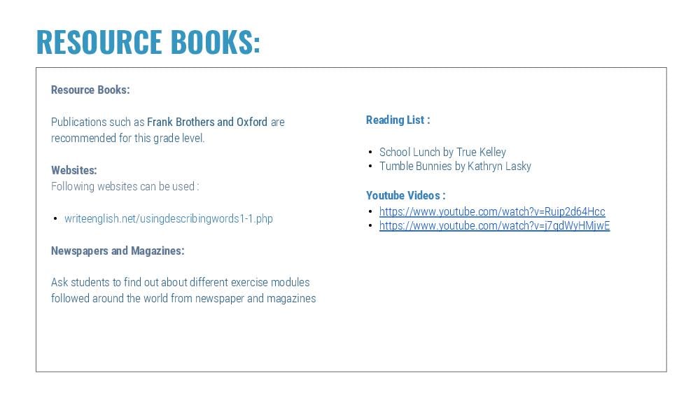 Teaching Material for Class 4 English – NCERT CBSE Handbook for Teachers