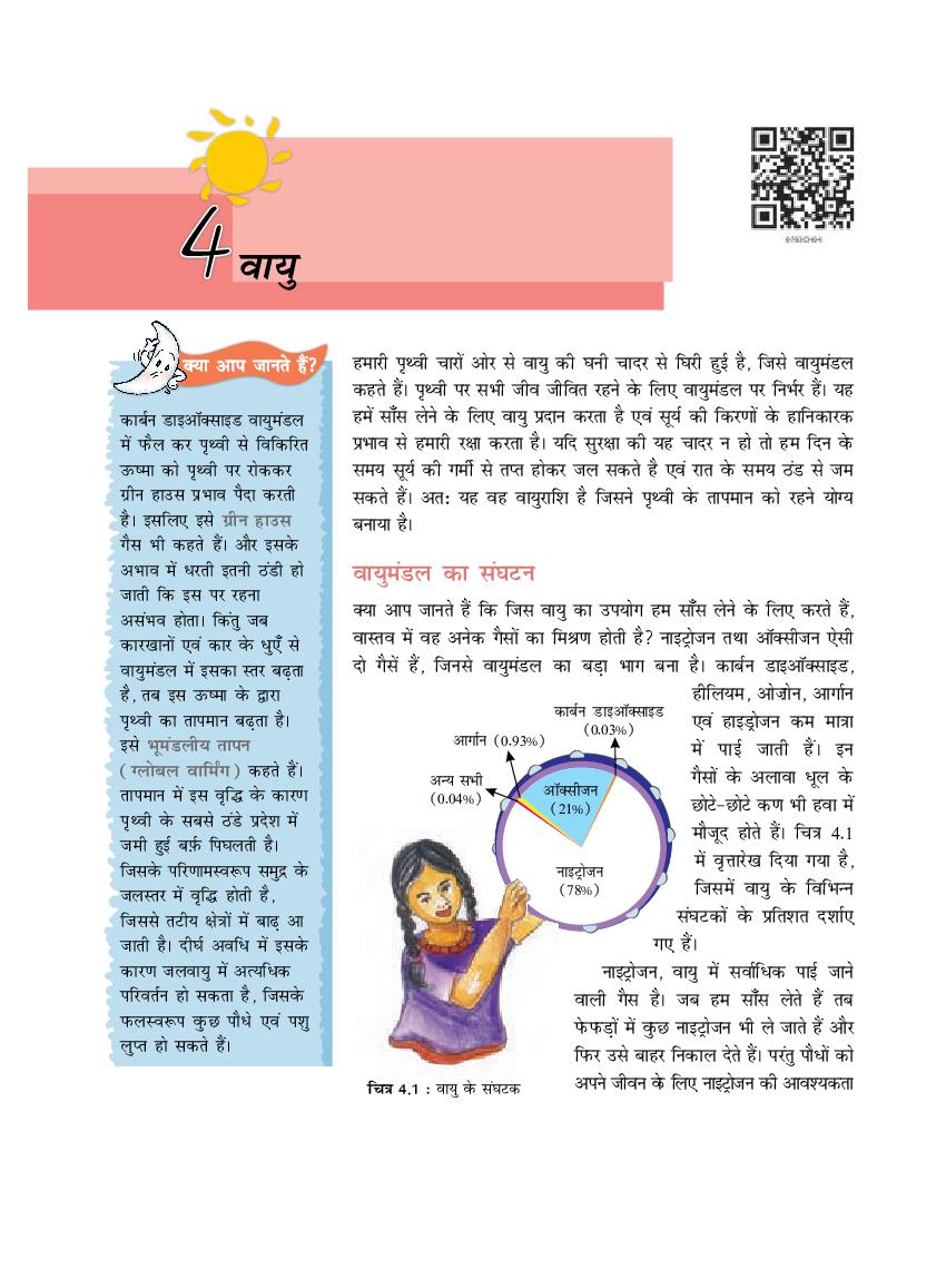 NCERT Book Class 7 Social Science (भूगोल) Chapter 4 वायु - Page 1
