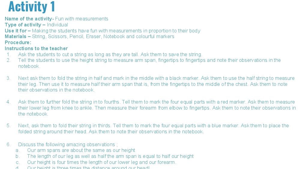 Teaching Material for Class 4 Maths – NCERT CBSE Handbook for Teachers