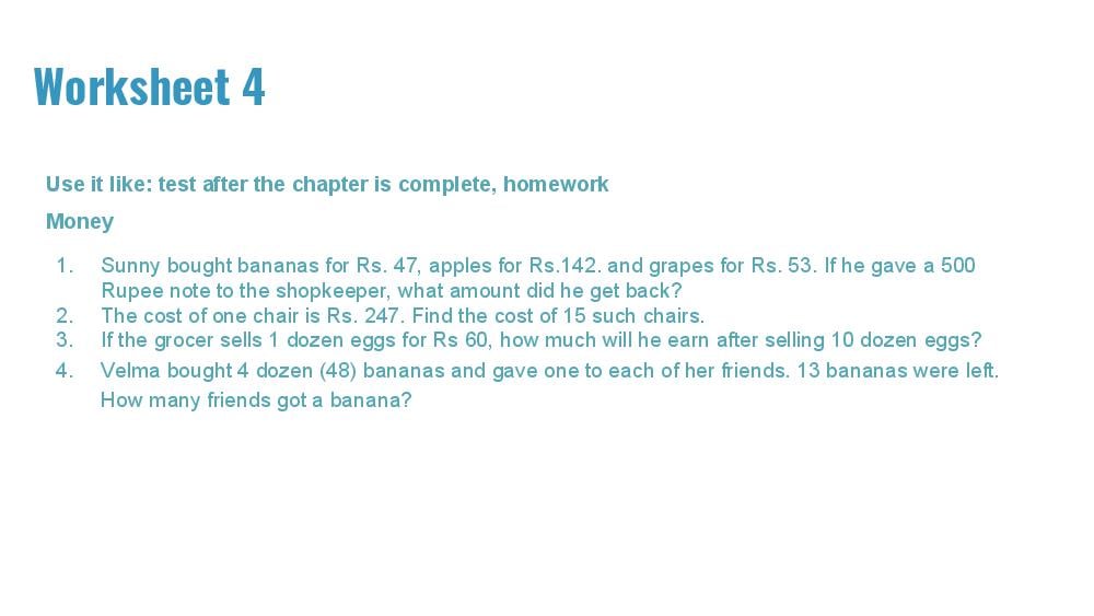 Teaching Material for Class 4 Maths – NCERT CBSE Handbook for Teachers