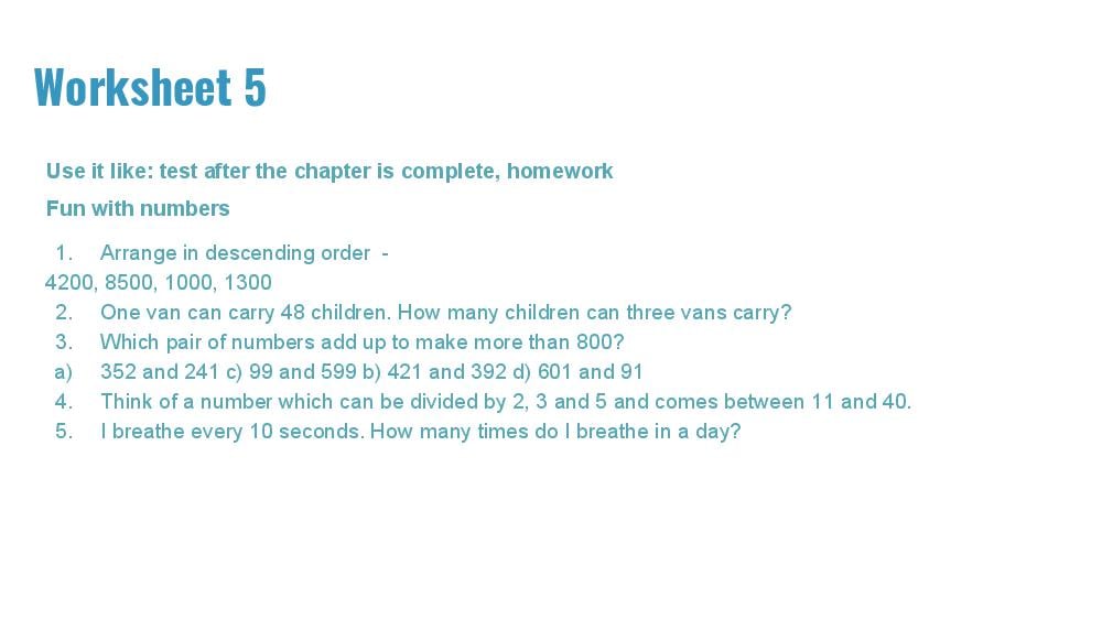 Teaching Material for Class 4 Maths – NCERT CBSE Handbook for Teachers