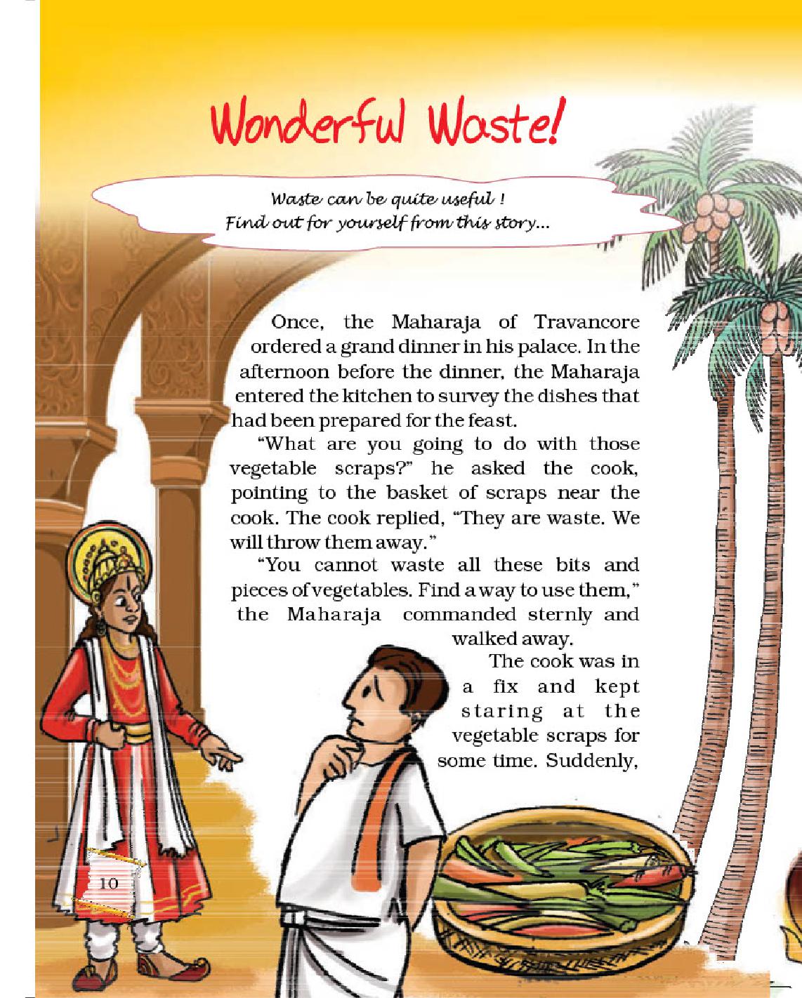 NCERT Book Class 5 English Chapter 1 Ice cream Man Wonderful Waste PDF 