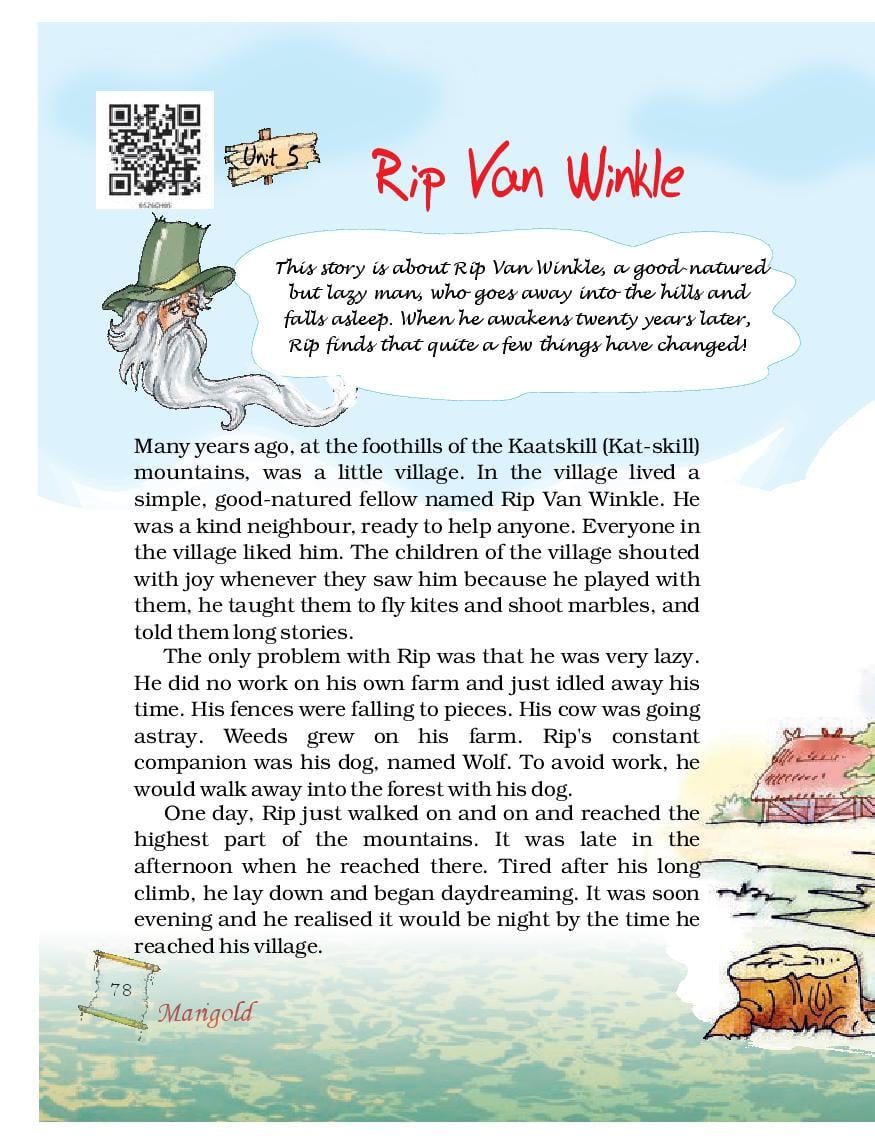 NCERT Book Class 5 English (Marigold) Chapter 5 Rip Van Winkle - Page 1