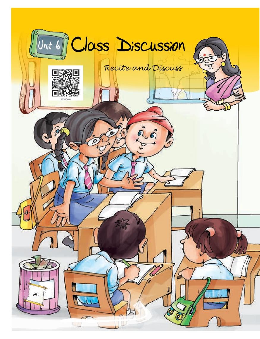 NCERT Book Class 5 English (Marigold) Chapter 6 Class Discussion; The Talkative Barber - Page 1