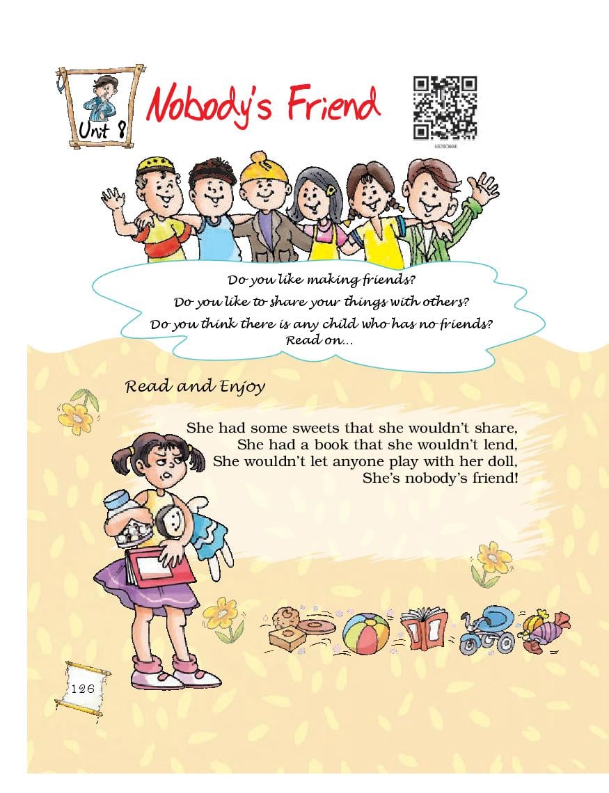 NCERT Book Class 5 English (Marigold) Chapter 8 Nobody’s Friend; The Little Bully - Page 1
