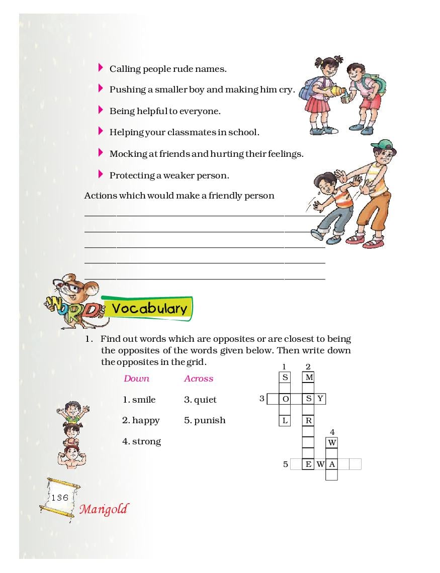NCERT Solutions for Class 5 English Chapter 8 Nobodys Friend, The Little  Bully (PDF)