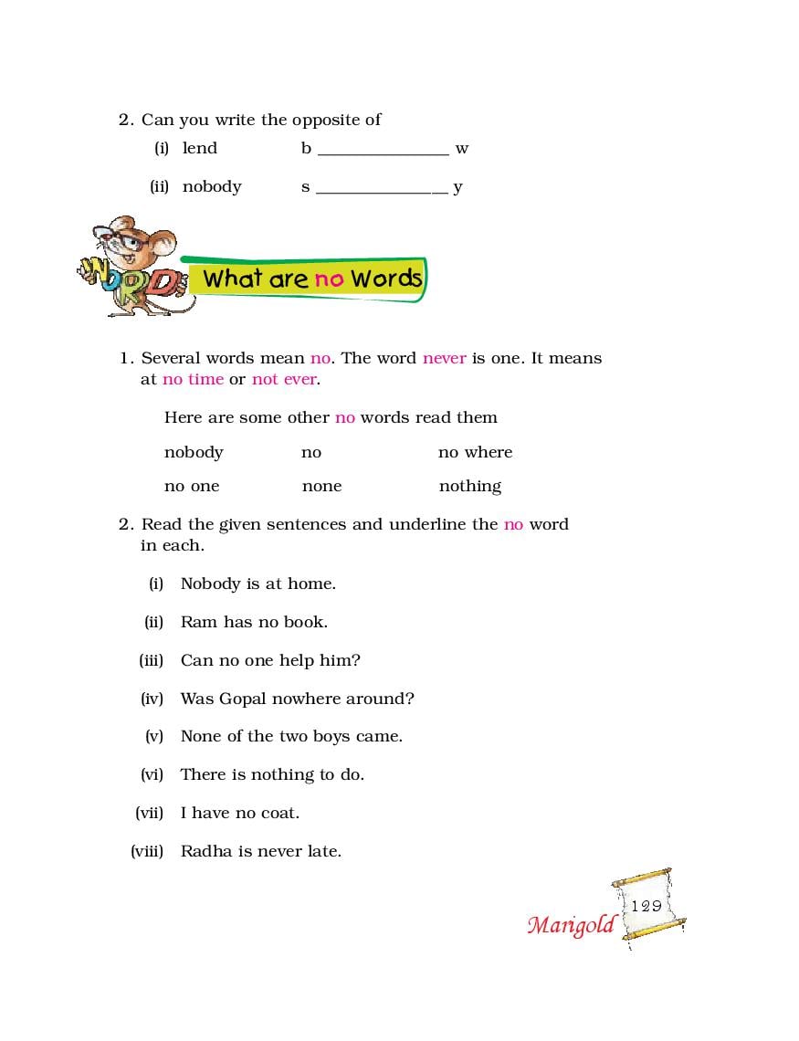 NCERT Solutions for Class 5 English Chapter 8 Nobodys Friend, The Little  Bully (PDF)