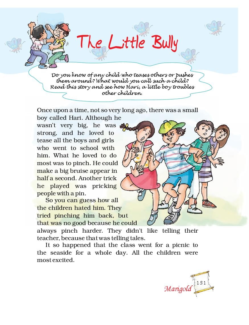 NCERT Solutions for Class 5 English Chapter 8 Nobody's Friend and The  Little Bully Download PDF.