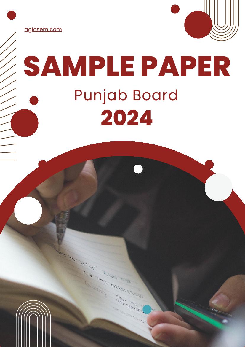PSEB 12th Sample Paper 2024 Economics - Page 1 of 8