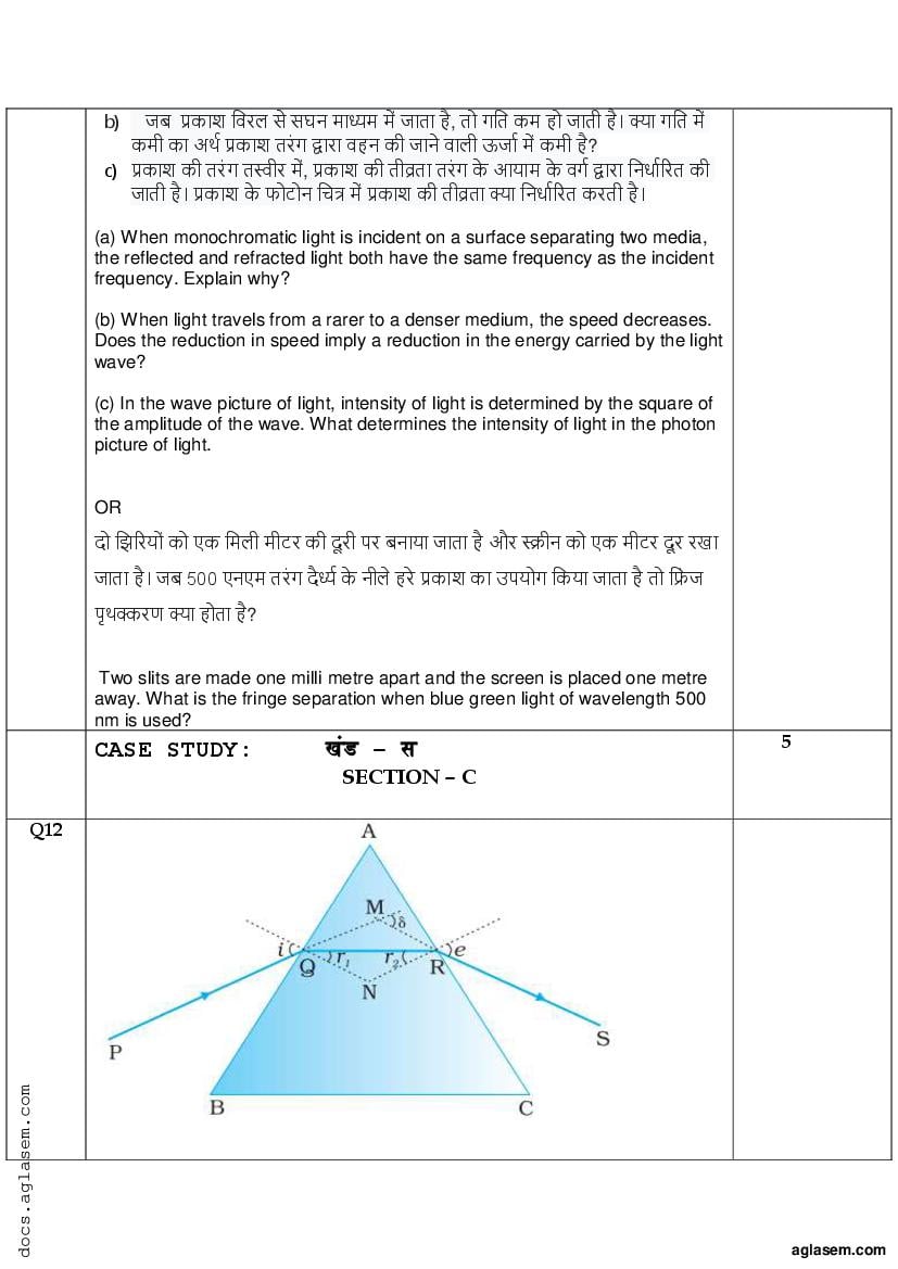 2021 al physics essay paper