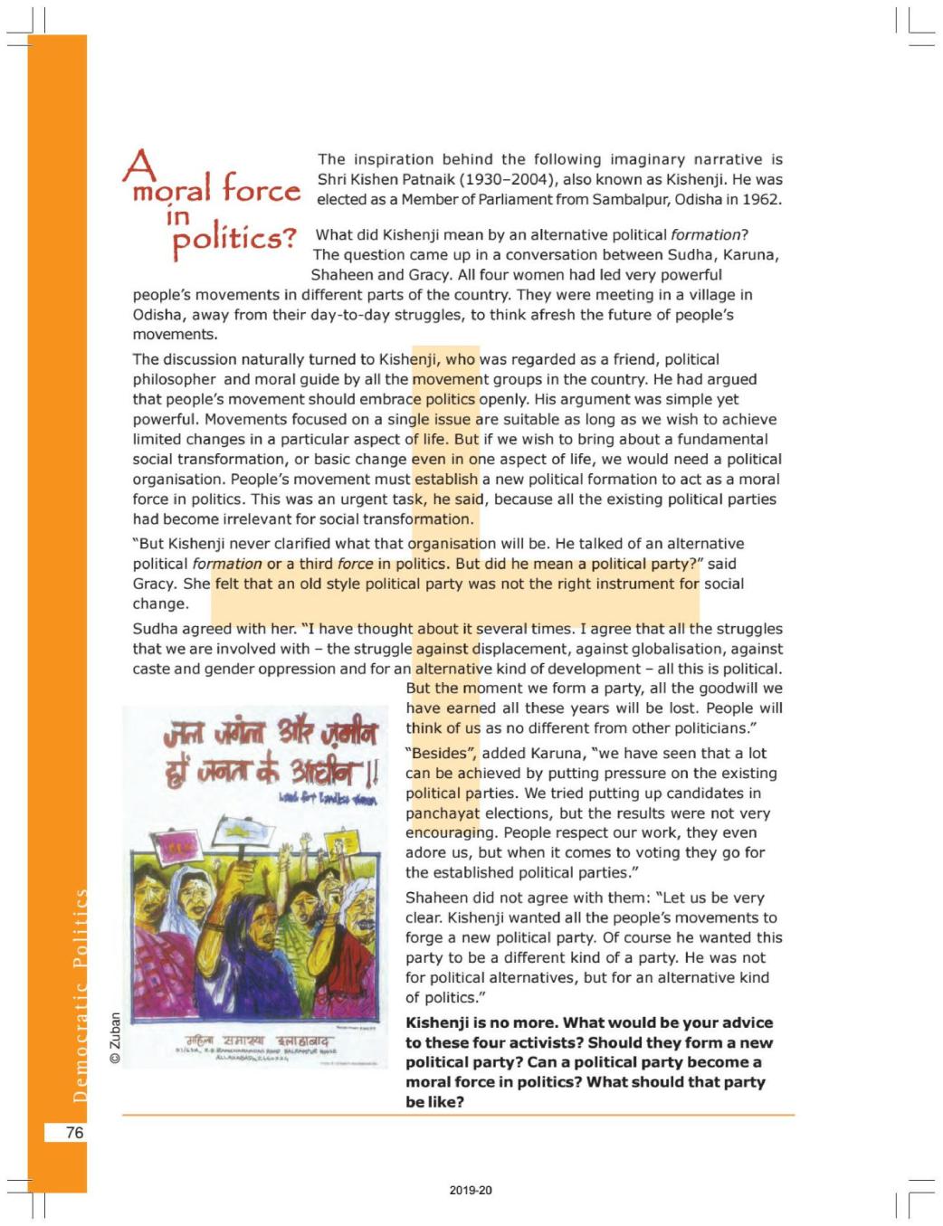 NCERT Book Class 10 Social Science (Civics) Chapter 6 Political Parties ...