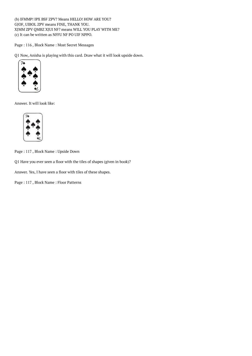 NCERT Solutions For Class 4 Maths Chapter 10 Play With Patterns PDF 