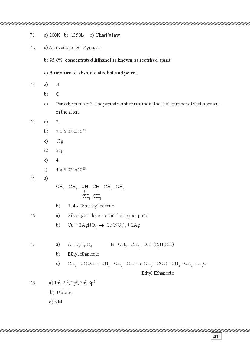 Kerala SSLC Chemistry (Malayalam Medium) Question Pool (PDF)