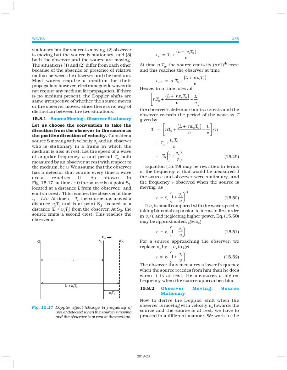 NCERT Book Class 11 Physics Chapter 15 Waves