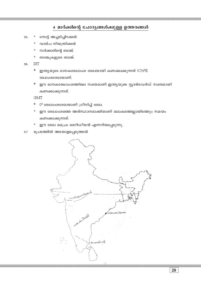 Kerala SSLC Social Science (Malayalam Medium) Question Pool (PDF)
