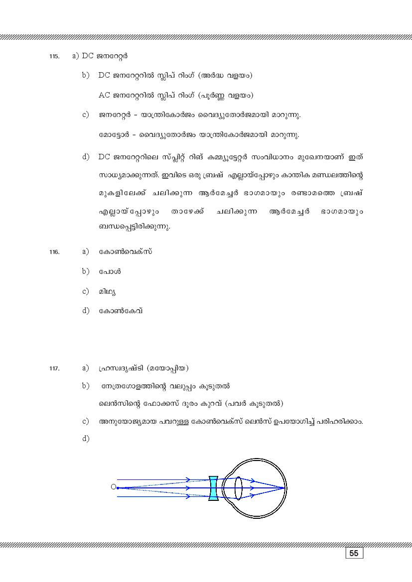 Kerala SSLC Physics (Malayalam Medium) Question Pool (PDF)