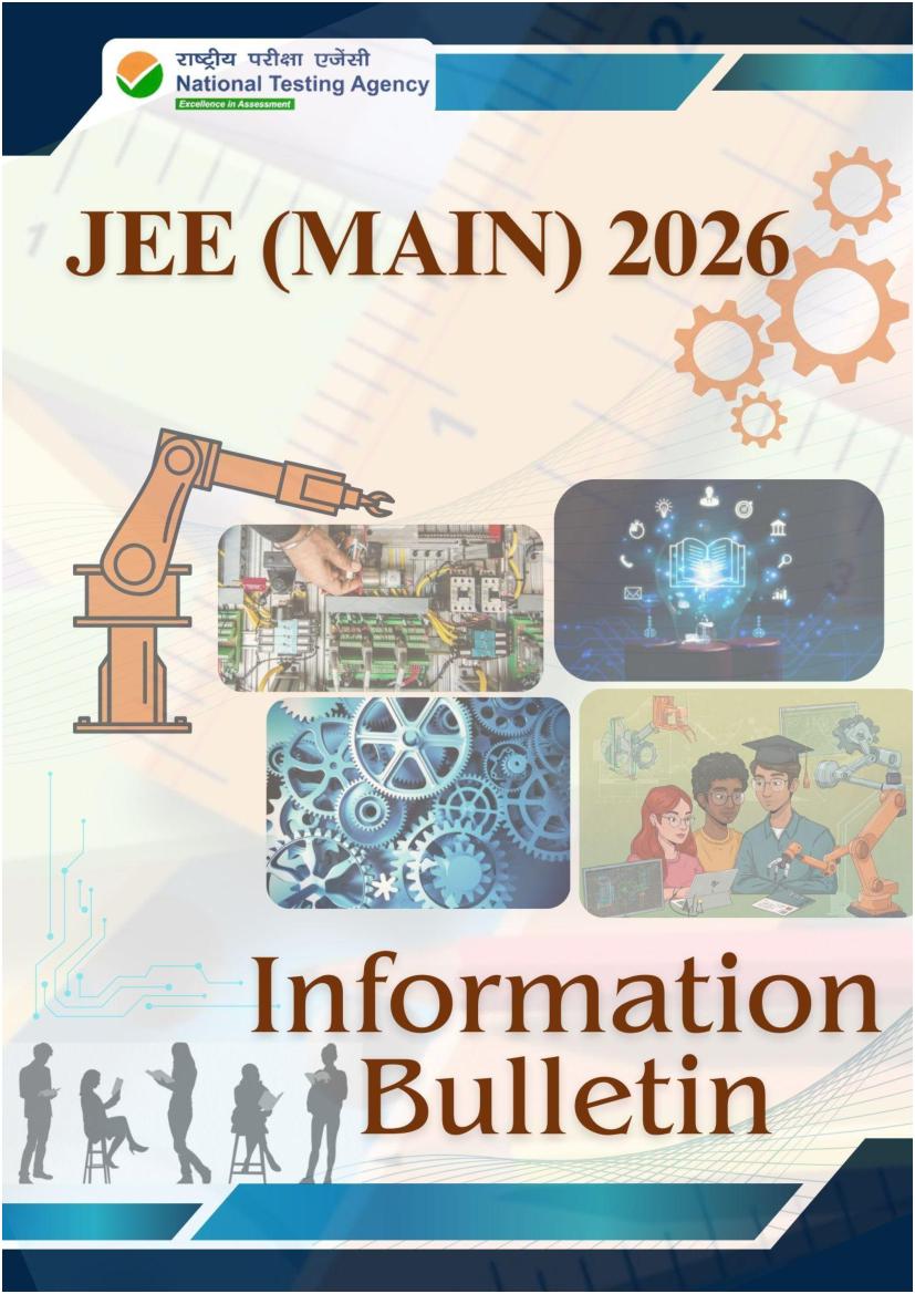 JEE Main 2026 Information Brochure - Page 1