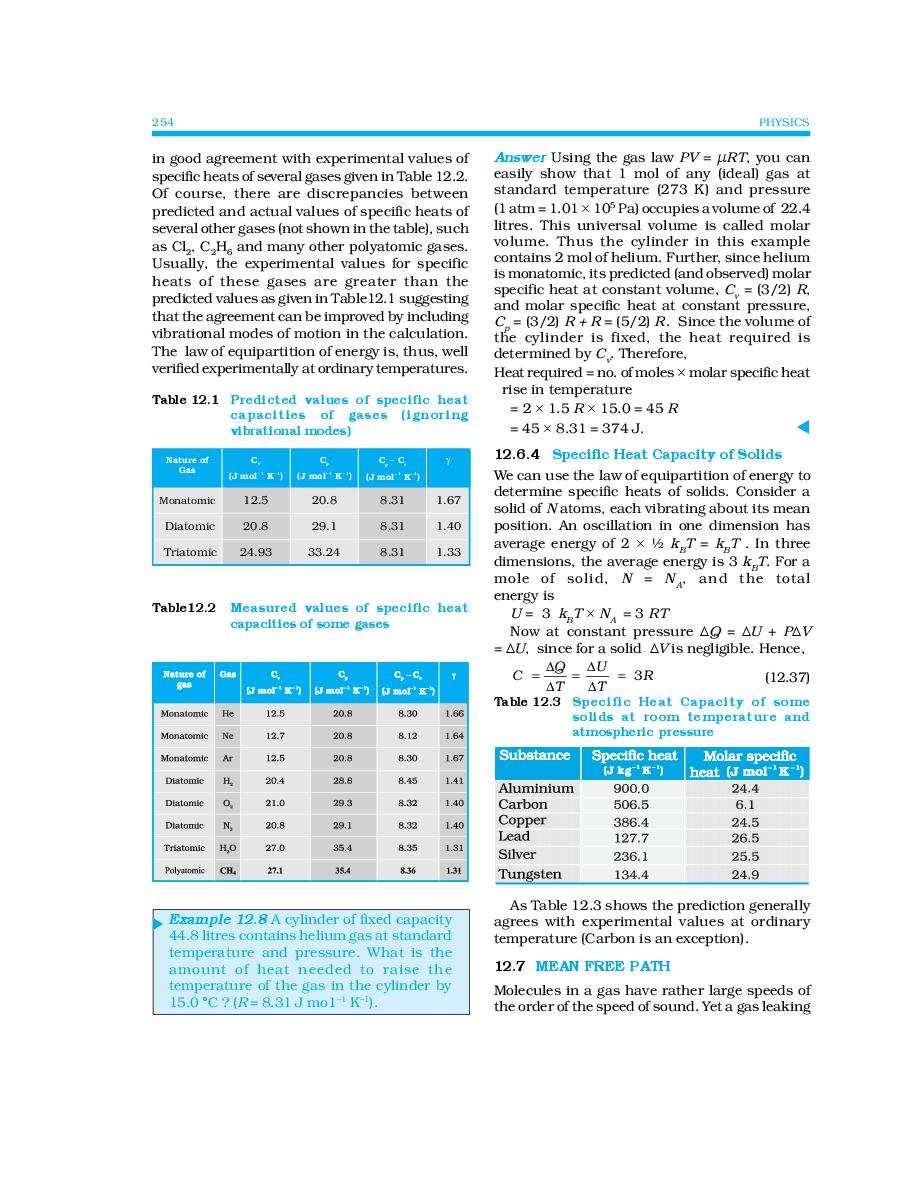 NCERT Book Class 11 Physics Chapter 12 Thermodynamics