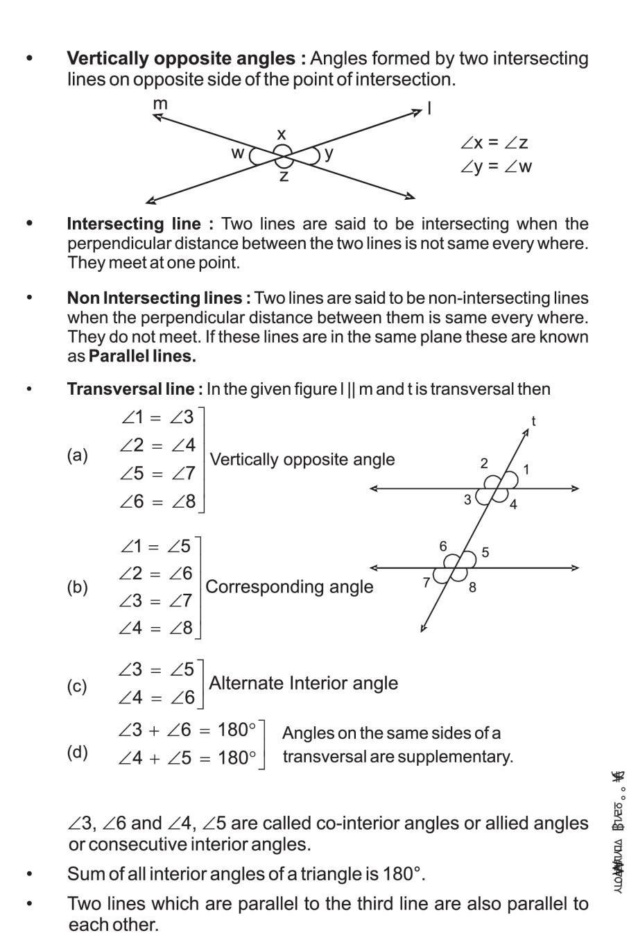 lines and angles assignment class 9