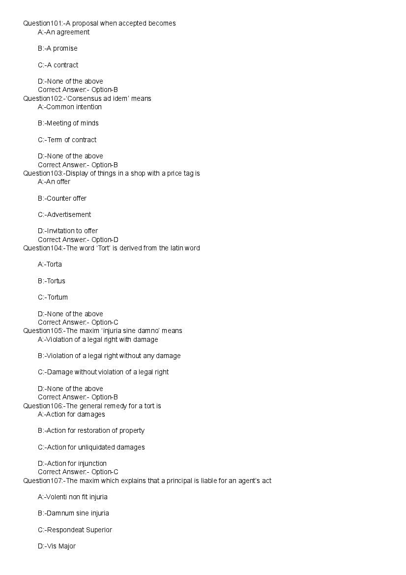 Kerala LLB 5 Year 2020 Question Paper PDF with Answers