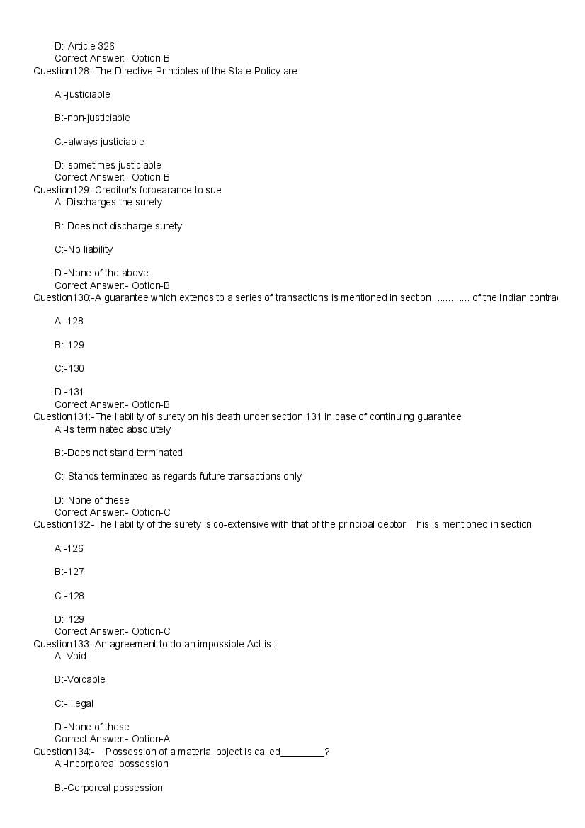 Kerala LLB 5 Year 2020 Question Paper PDF with Answers