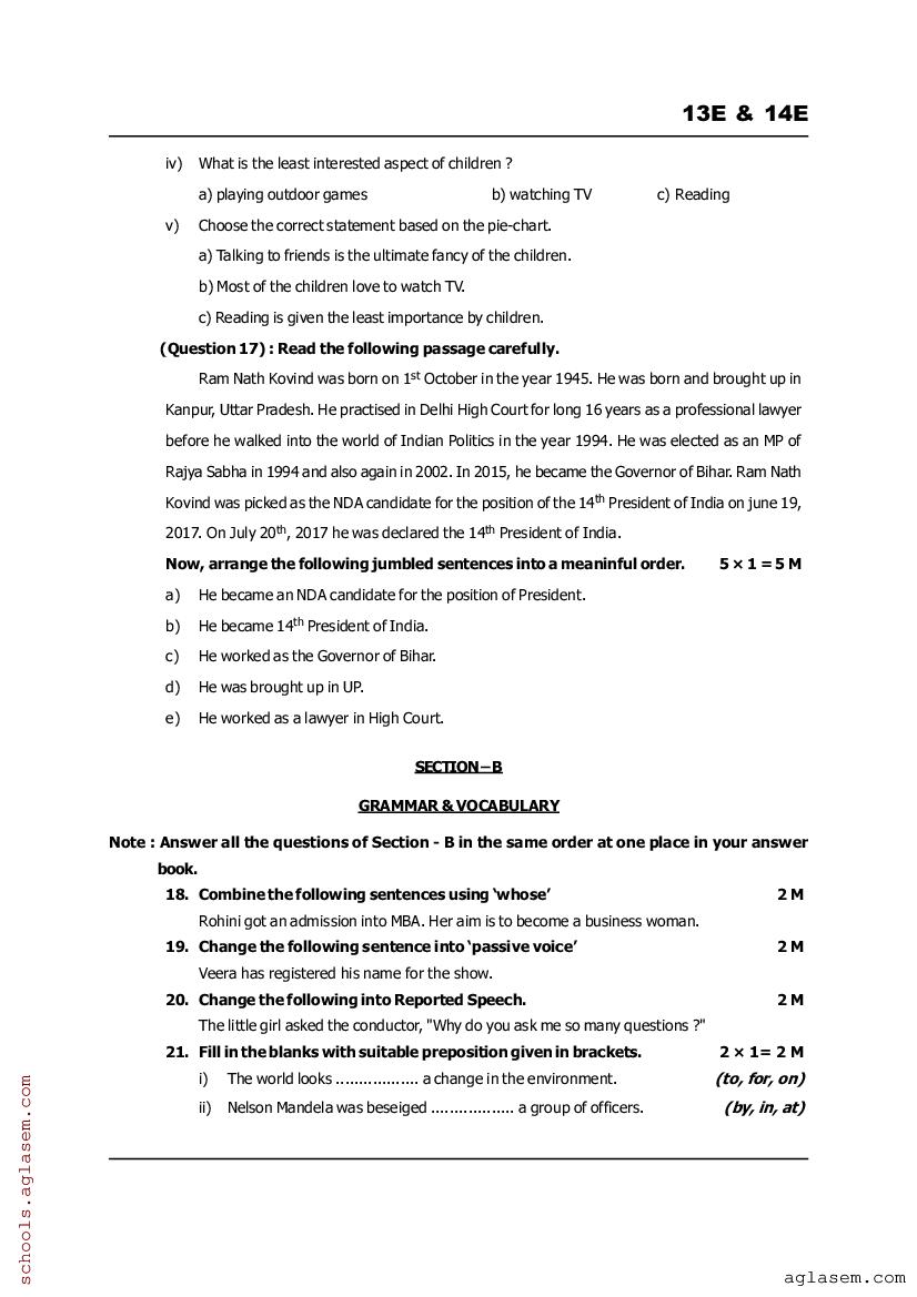 AP 10th Class English Model Paper 2025 PDF BSEAP SSC English Sample AP 10th Class English Model Paper 2025 PDF BSEAP SSC English Sample