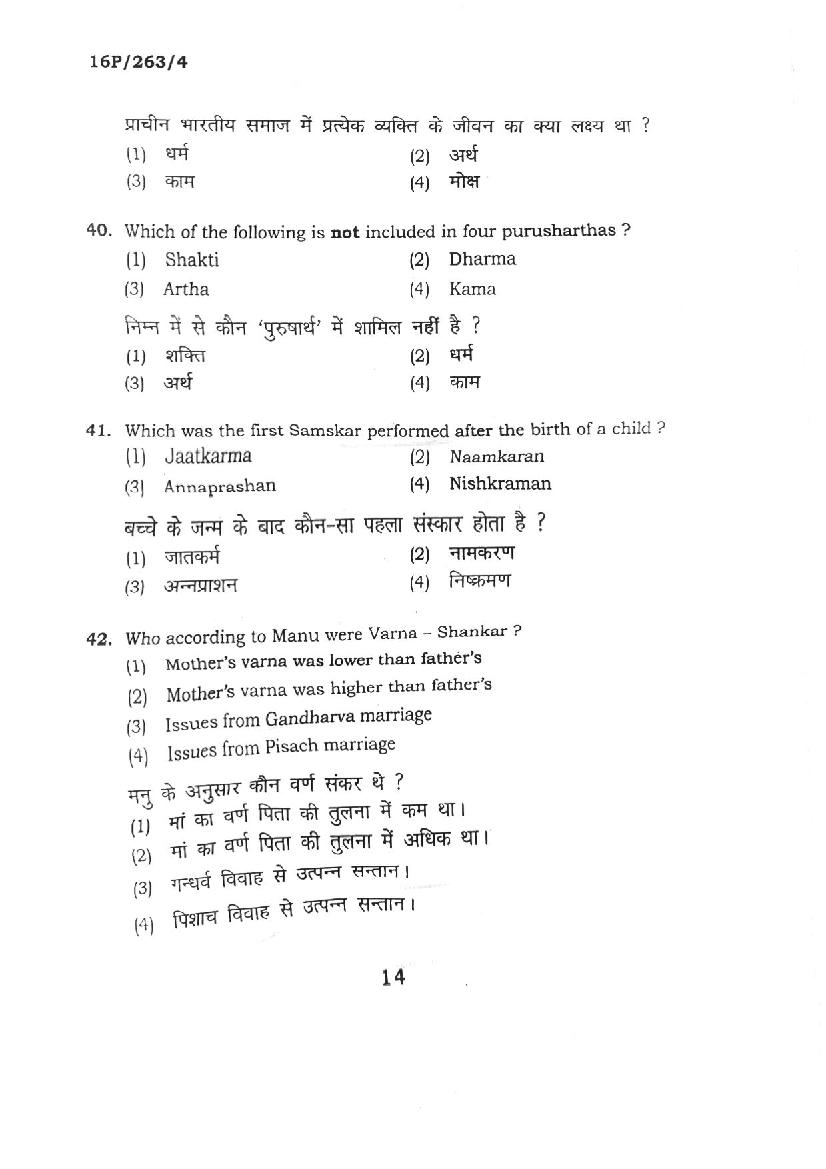 BHU PET 2016 Question Papers PDF (102 Programme Papers)