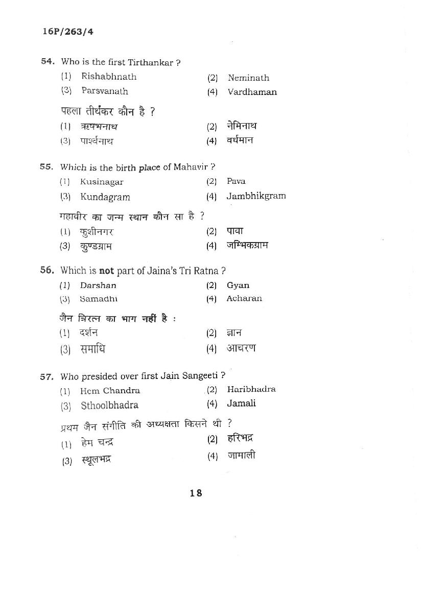 BHU PET 2016 Question Papers PDF (102 Programme Papers)