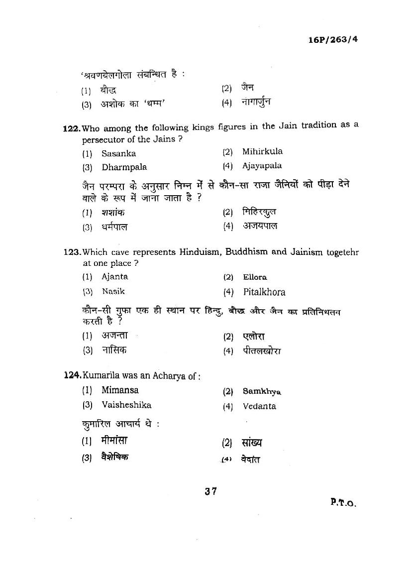 BHU PET 2016 Question Papers PDF (102 Programme Papers)