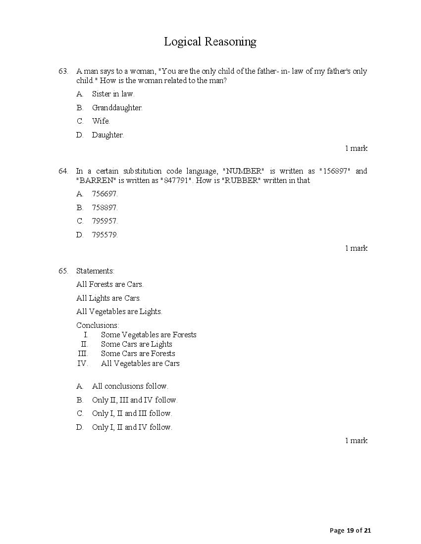 ACET 2021 Question Paper PDF with Solution (January 2021)