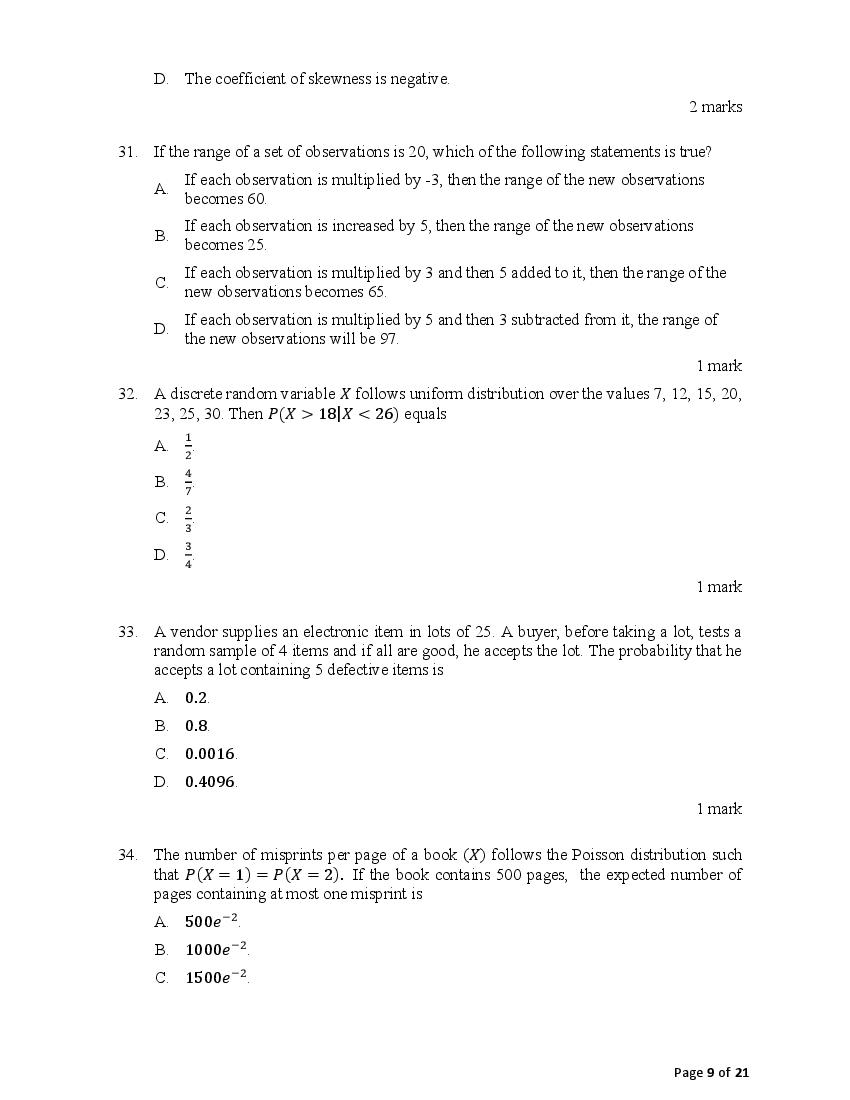 ACET 2021 Question Paper PDF with Solution (January 2021)