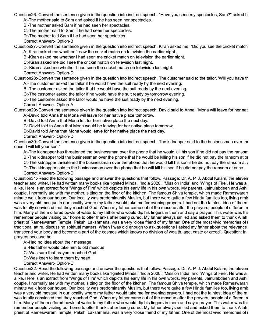 KMAT Kerala 2021 Question Papers with Answers PDF (April, August)