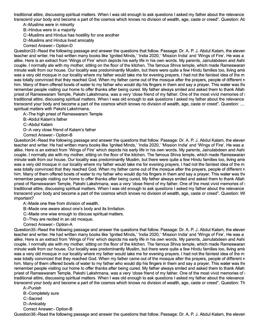 KMAT Kerala 2021 Question Papers with Answers PDF (April, August)