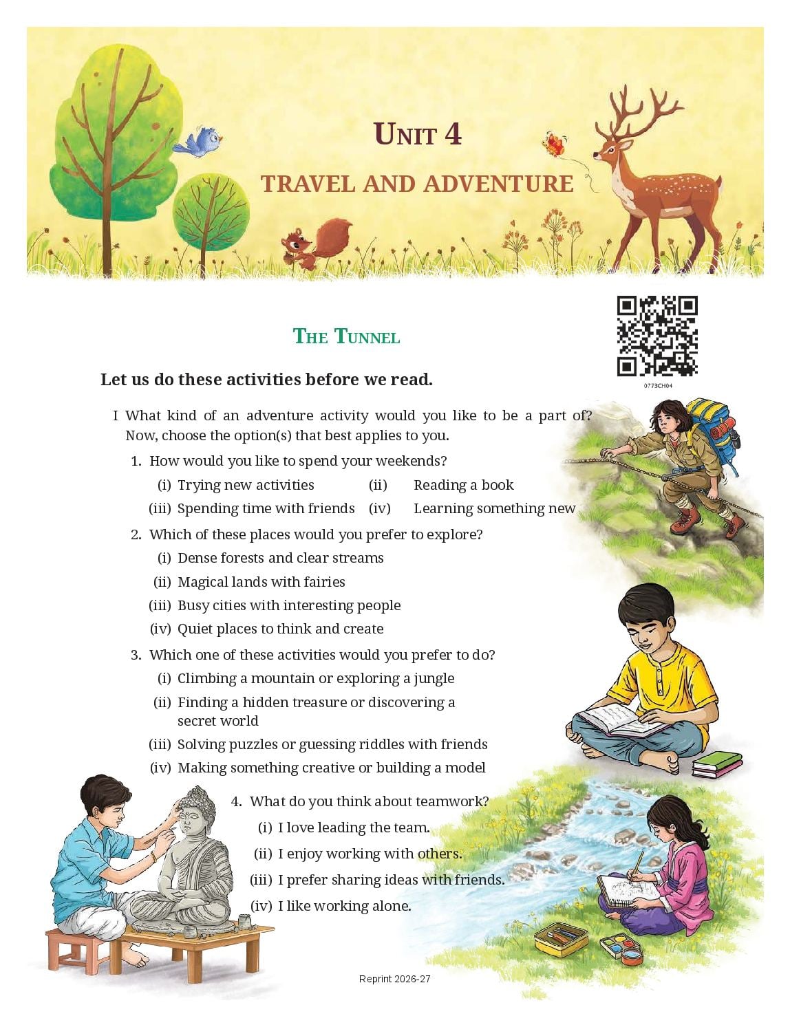 NCERT Book Class 7 English (Poorvi) Chapter 4 Animals, Birds, and Dr. Dolittle - Page 1 of 40