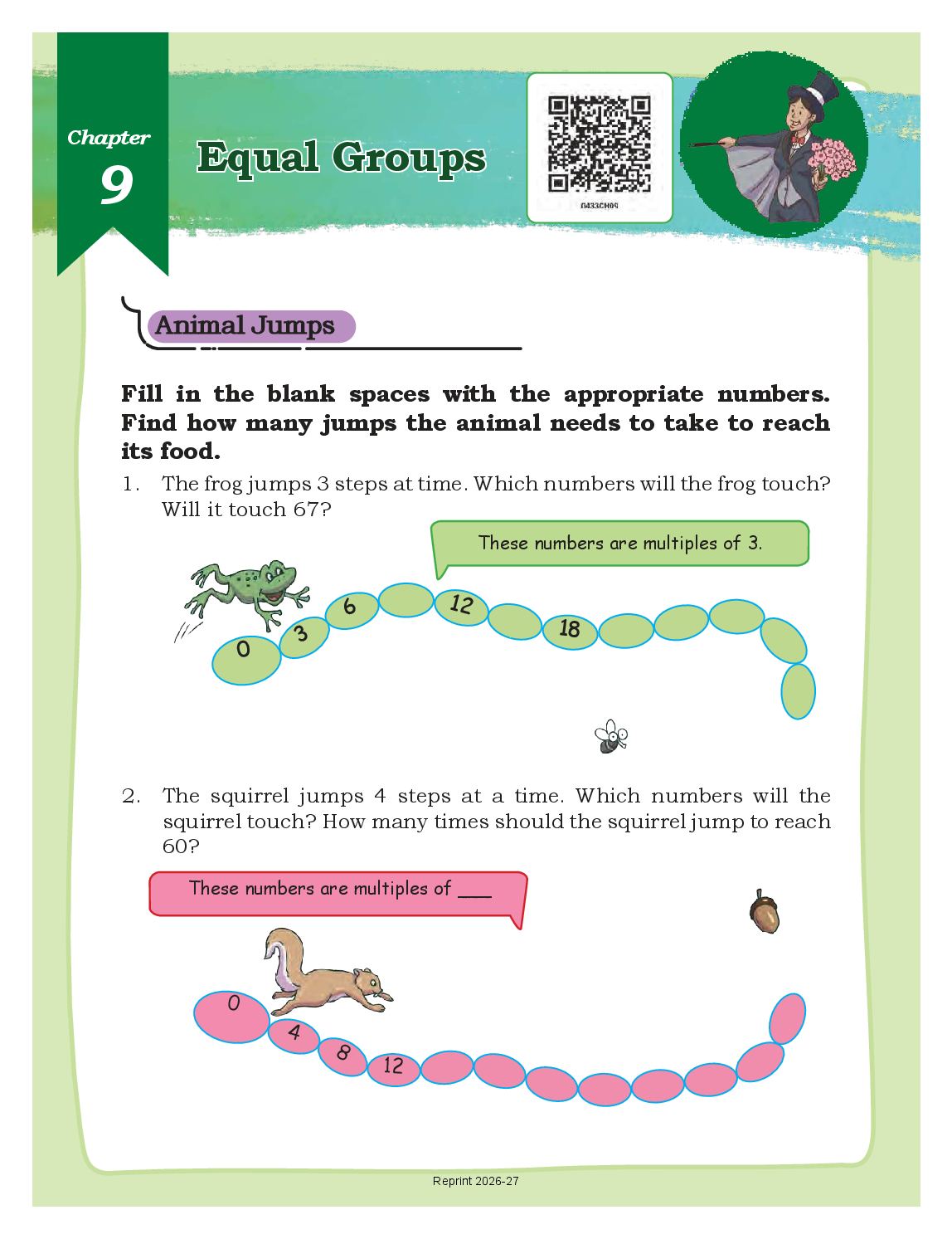 NCERT Book Class 4 Mathematics (Math Mela) Chapter 9 Equal Groups - Page 1 of 21