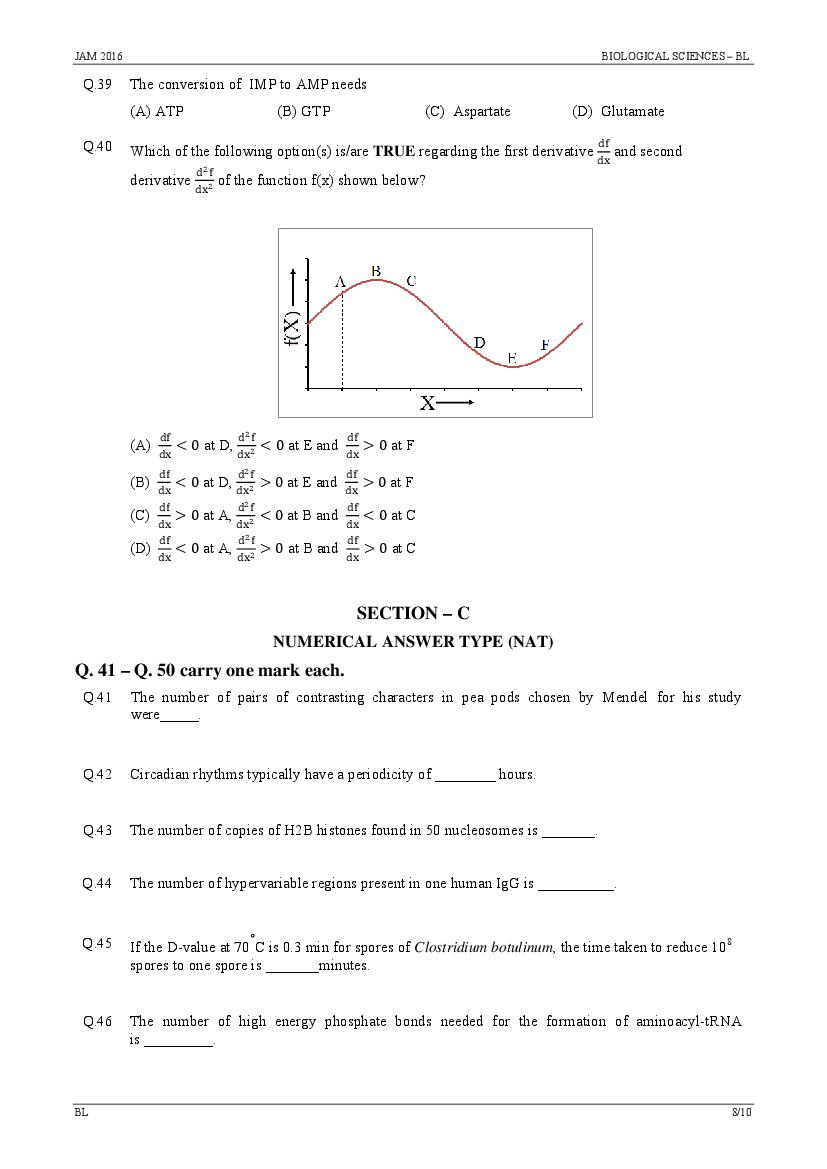 IIT JAM 2016 Question Papers PDF with Answer Keys (7 Papers)