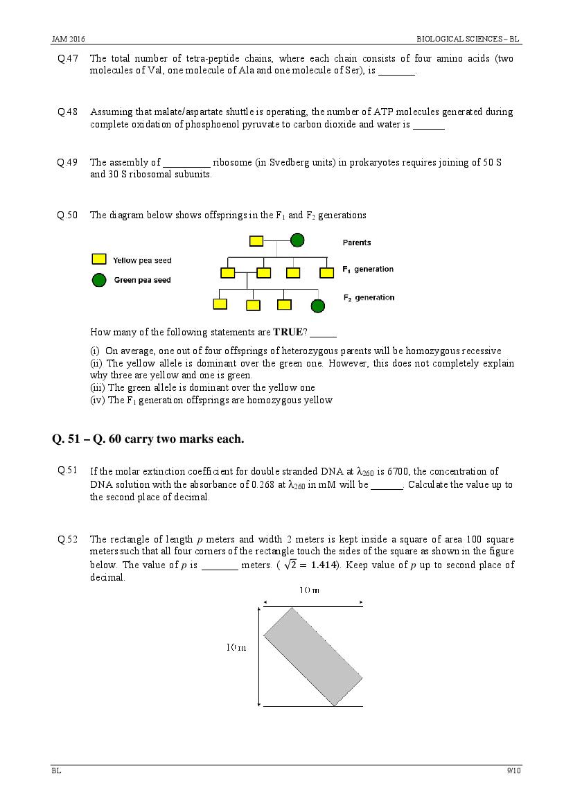 IIT JAM 2016 Question Papers PDF with Answer Keys (7 Papers)