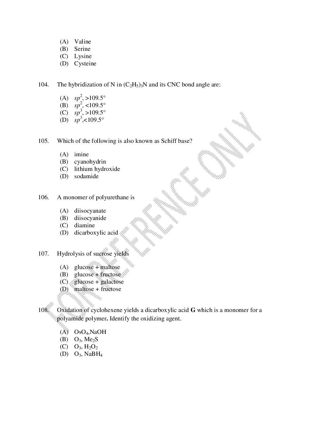 CUSAT CAT 2025 Question Papers PDF (B.Tech Shifts 1 to 4, 24 Papers)