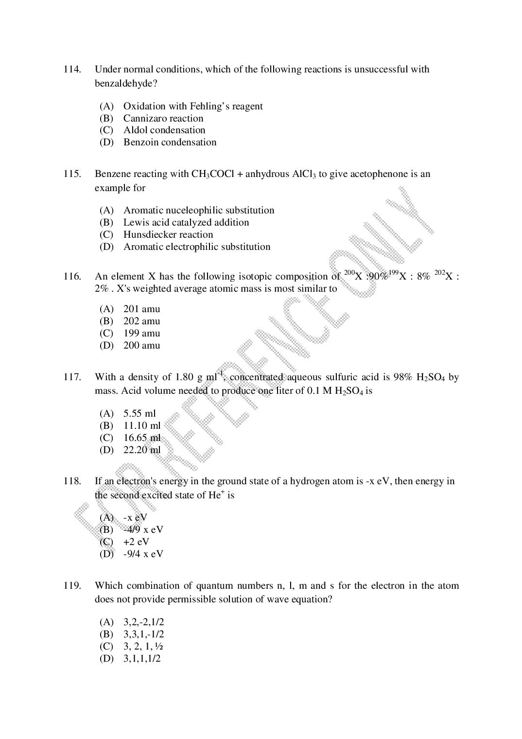 CUSAT CAT 2025 Question Papers PDF (B.Tech Shifts 1 to 4, 24 Papers)