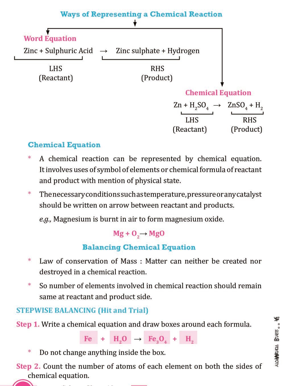 class 10 chemistry assignment chemical reactions and equations