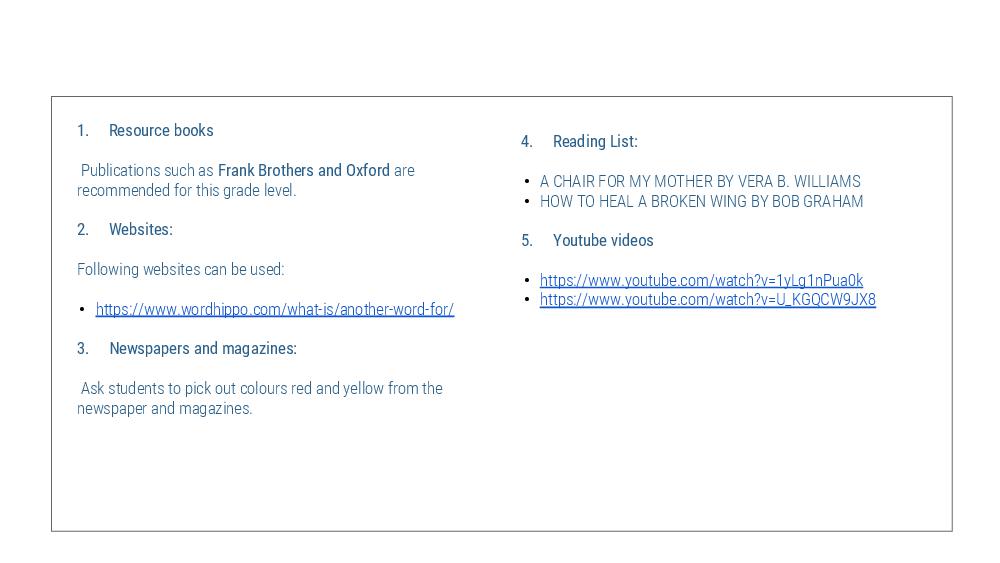 Teaching Material for Class 1 English – NCERT CBSE Handbook for Teachers